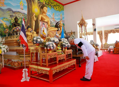 ร่วมพิธีเจริญพระพุทธมนต์และทำบุญตักบาตร ... พารามิเตอร์รูปภาพ 1